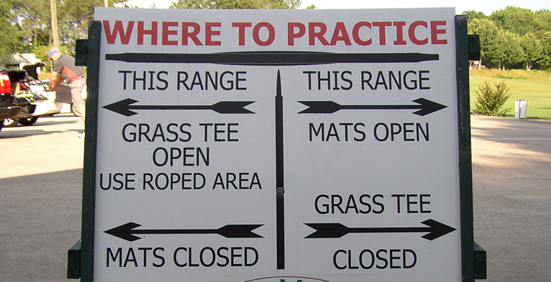 Where To Practice Sign